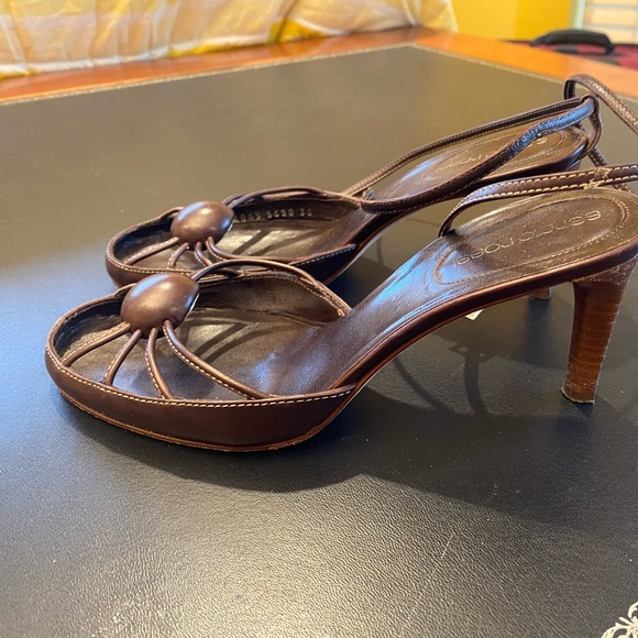 Sergio Rossi Brown Women's Sandals - Picture 6 of 7